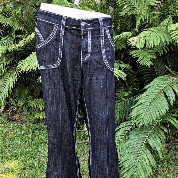 Bell bottom black denims - Picture 3 of 6